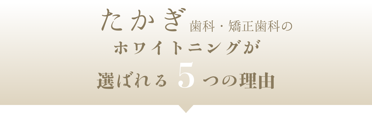 選ばれる5つの理由